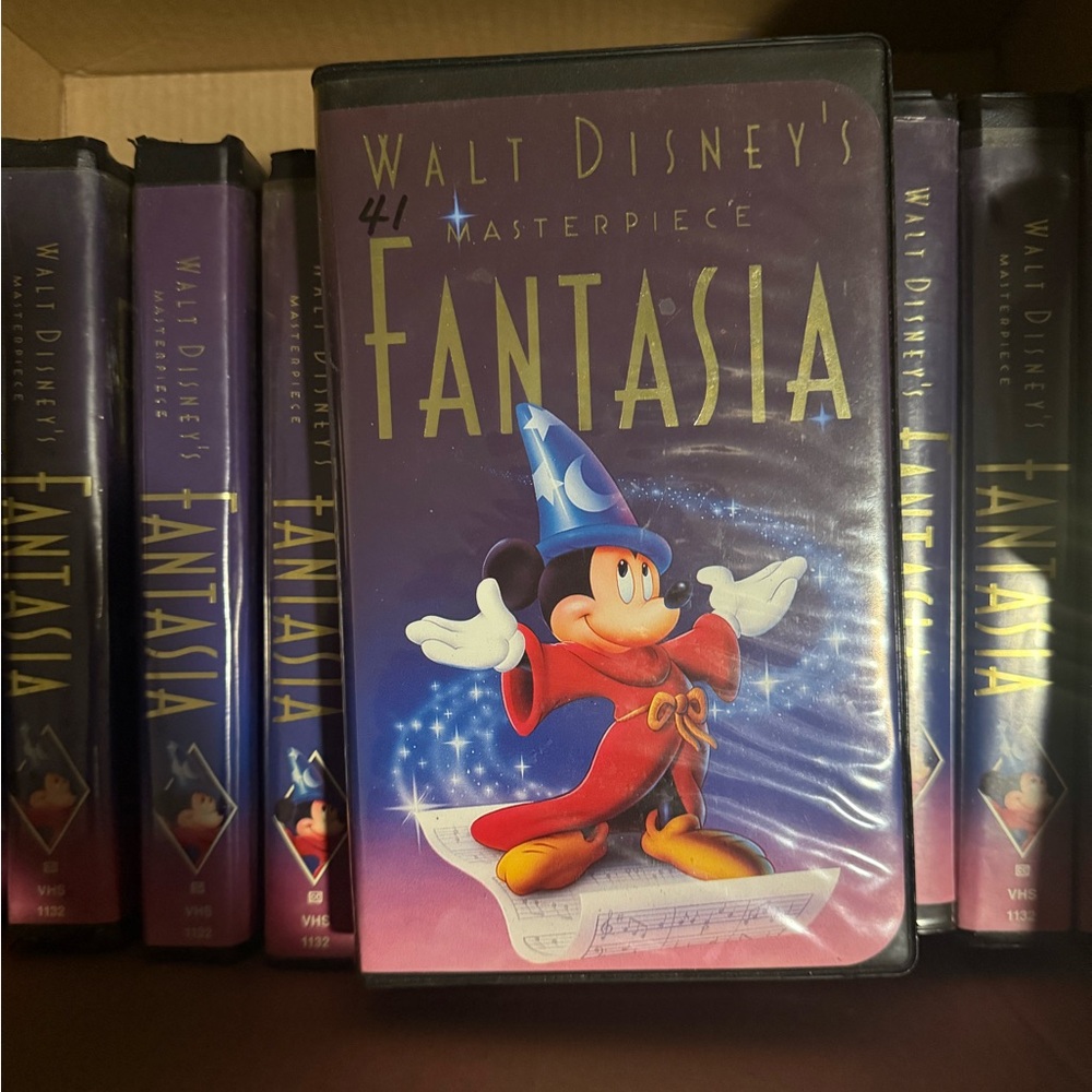 Walt Disney’s Fantasia and Fantasia 2000 VHS Tape Bundle of 2